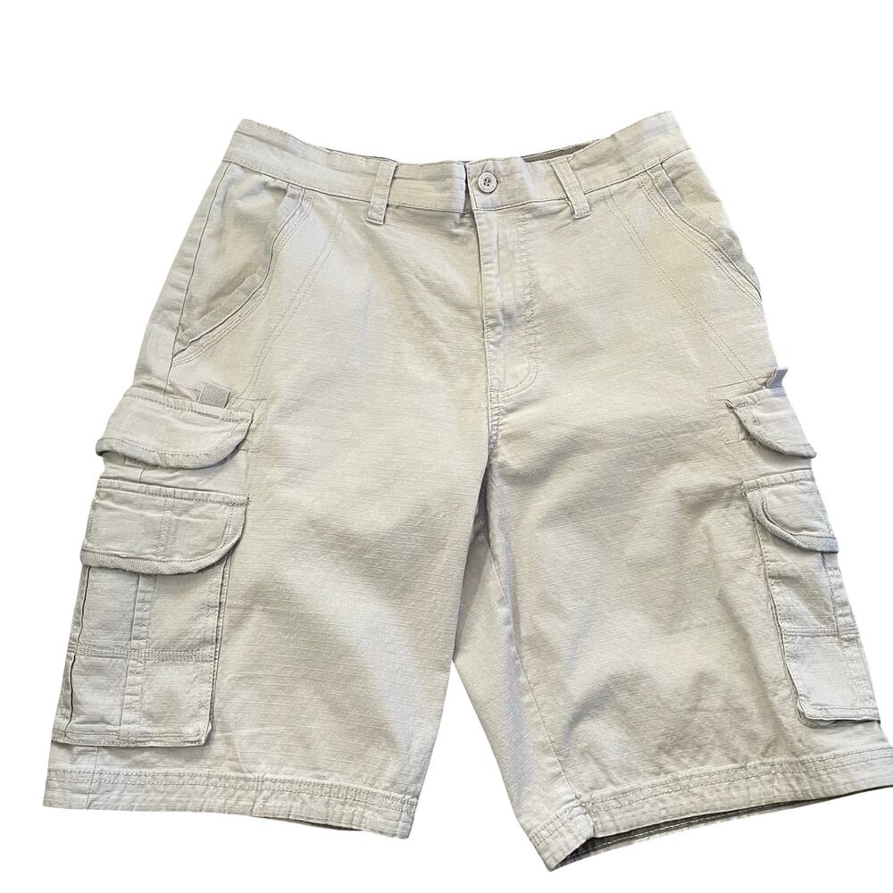 Monument Khaki Ripstop Cargo Shorts Mens‎ 30 Gorpgore Utility Hiking Camping